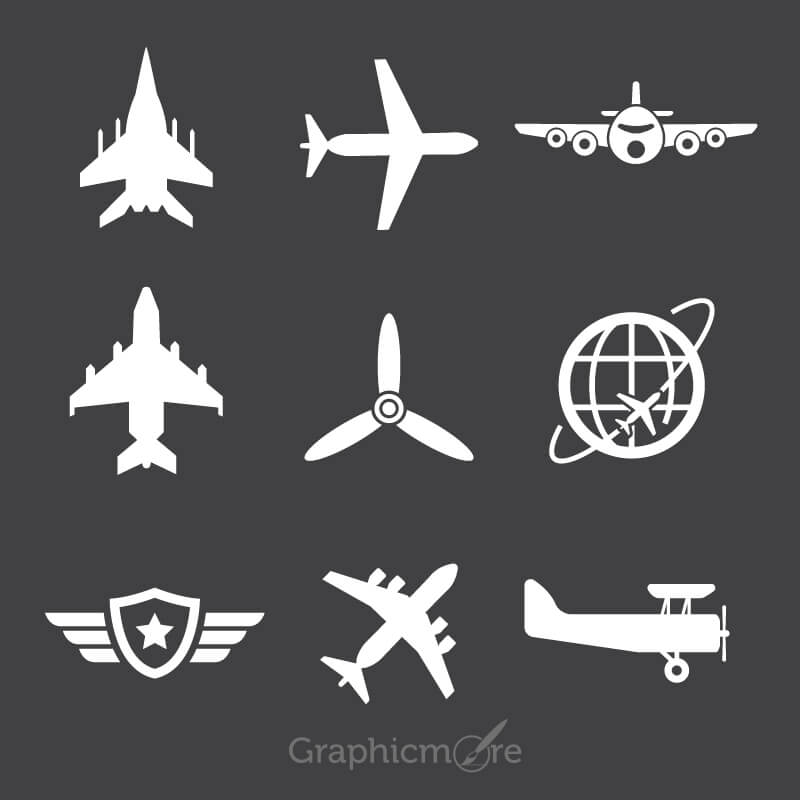 Free Avion Icons Set Design