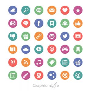 Social Media Circle Icons