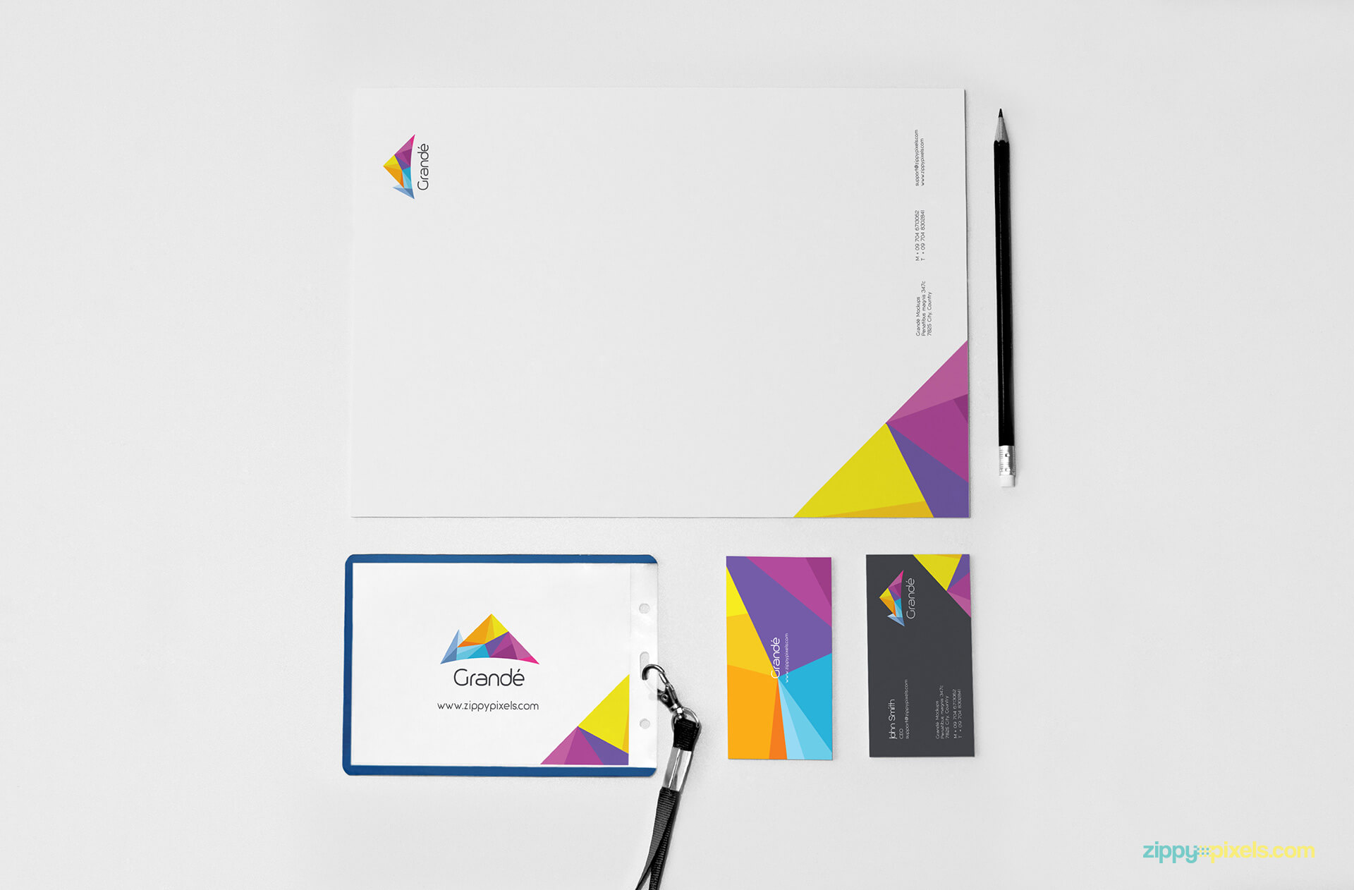 Stationery Branding PSD Mockups