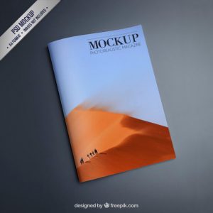 Magazine Mockup Free Psd