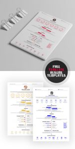 Beautiful Free Timelime Resume Template
