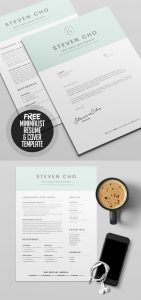 Free Minimalist Resume Template and Cover Letter